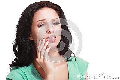 Tooth ache Stock Photo