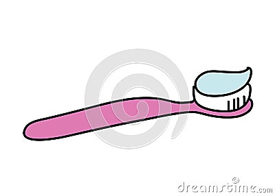 Tooth brush cartoon Vector Illustration