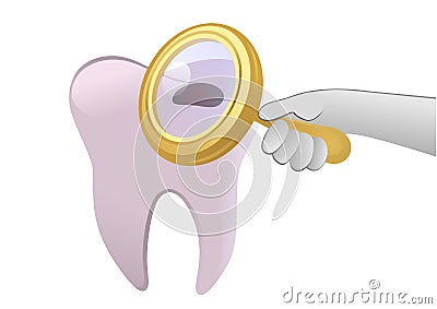 Tooth cavity Vector Illustration