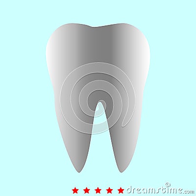 Tooth it is color icon . Vector Illustration
