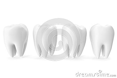 Tooth 3D Dental, medicine and health concept design element, 3D rendering Stock Photo