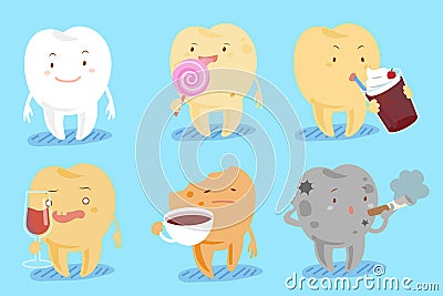 Tooth with decay problem Vector Illustration