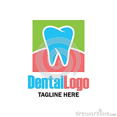 Tooth for dentistry / stomatologist / dental clinic logo Vector Illustration