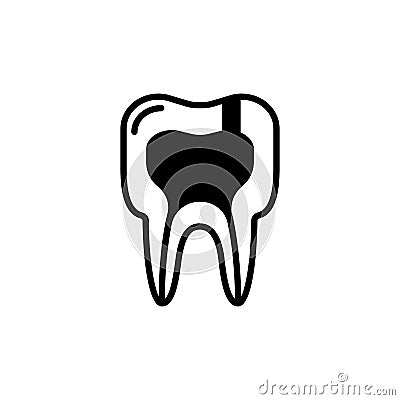 Tooth diseases periodontitis icon. vector illustration Vector Illustration