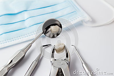 Tooth extraction concept Stock Photo