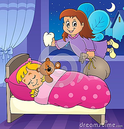 Tooth fairy theme image 5 Vector Illustration