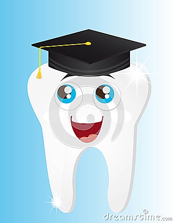 Tooth graduate Vector Illustration