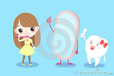 Tooth health concept Vector Illustration