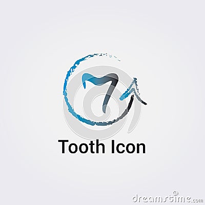 Tooth Icon Dental Care Medical Care Health Dentist Business Logo Design Various Shapes Graphic Elements Vector Illustration