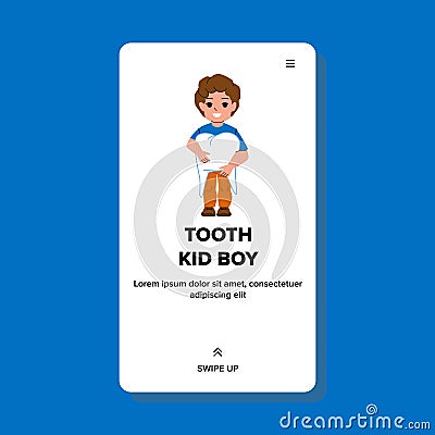 tooth kid boy vector Vector Illustration
