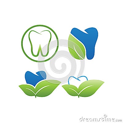 Tooth logo template vector Vector Illustration