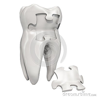 Tooth Pain concept. 3D rendering Stock Photo