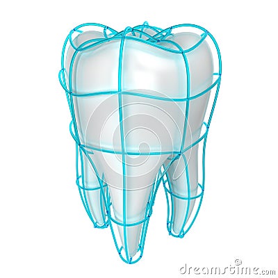 Tooth protection Cartoon Illustration