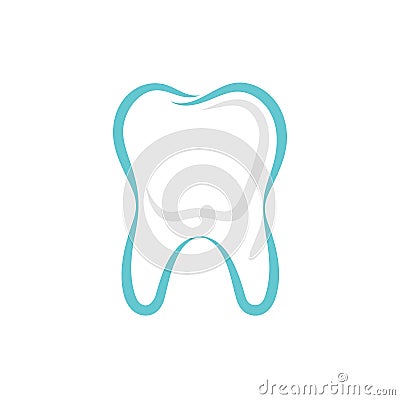 Tooth graphic sign. Cartoon Illustration