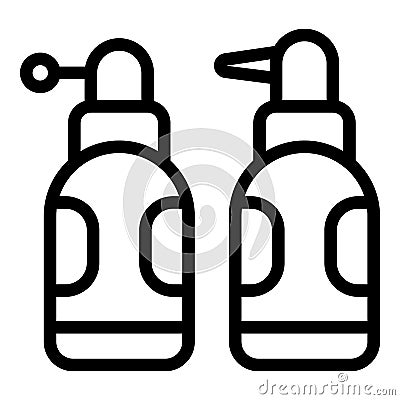 Tooth spray icon outline vector. Dentist care Vector Illustration