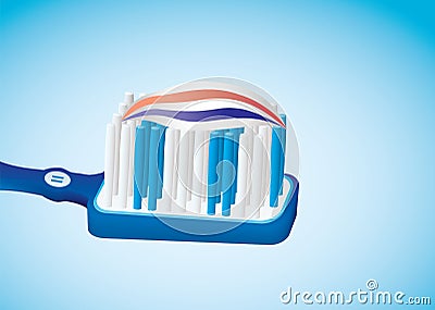 Toothbrush Vector Illustration