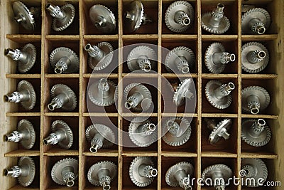 Toothed gear for a clock Stock Photo