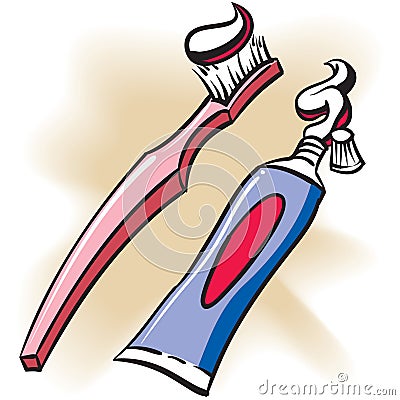 Toothpaste Vector Illustration