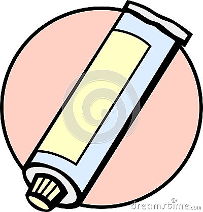 Toothpaste tube vector illustration Vector Illustration