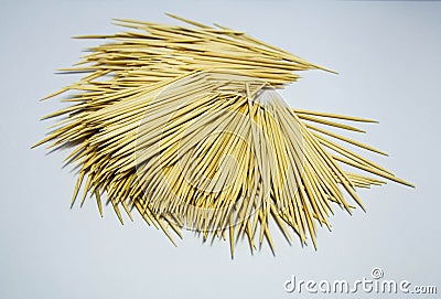 A pile of toothpicks. Stock Photo