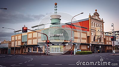 Toowoomba, Queensland, Australia - BCC cinemas building with interesting design Editorial Stock Photo