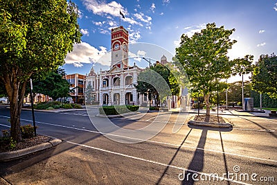 Toowoomba, Queensland, Australia - City Hall building Editorial Stock Photo