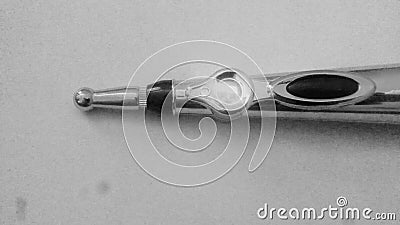 Closeup of pen massage Stock Photo