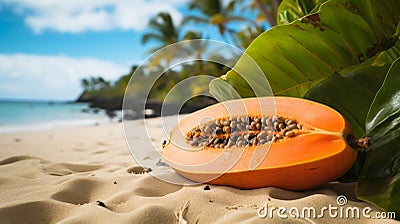 Top 10 Benefits Of Papaya Organic Compositions For A Sensory Experience Stock Photo