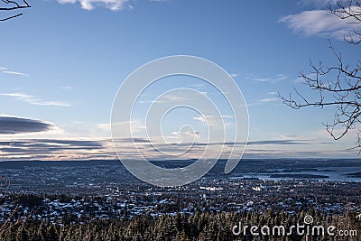 A view over Oslo Norway Stock Photo