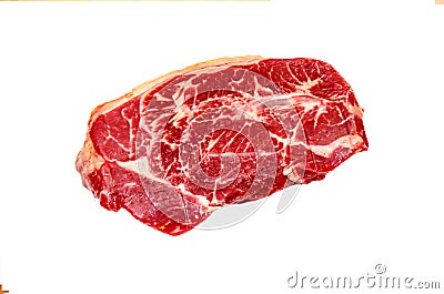 Top blade steak marbled beef Stock Photo