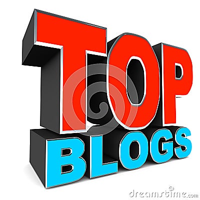 Top blogs Stock Photo