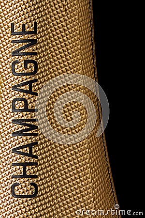 Top of a champagne bottle Editorial Stock Photo