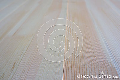 Top close up view of stack of three-layer wooden glued laminated timber beams from pine finger joint spliced boards Stock Photo