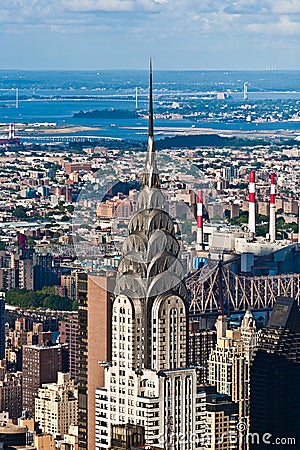 Top of the Crysler Building Editorial Stock Photo