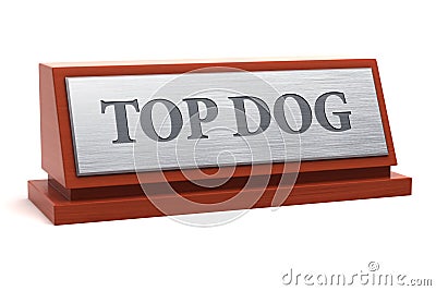 Top Dog title Stock Photo