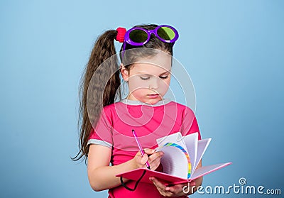 Top funny books to read. Beach reads for summer. Child likes reading book. Popular vacation books. Literature concept Stock Photo