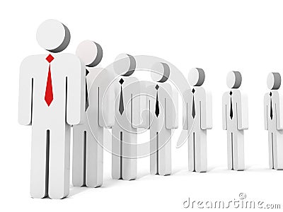 Top leader of business team group concept Stock Photo