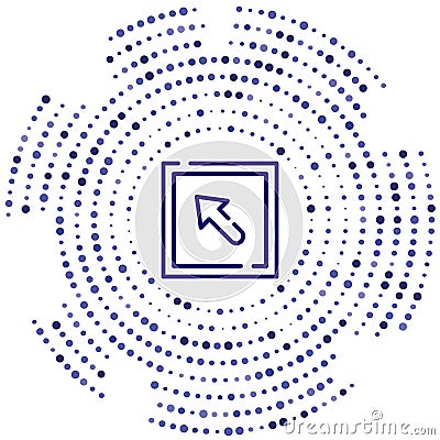 top left vector icon. top left editable stroke. top left linear symbol for use on web and mobile apps, logo, print media. Thin Vector Illustration