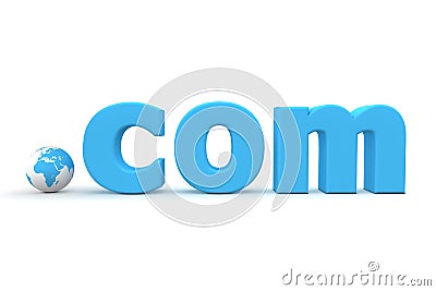 Top-Level Domain - World Dot Com Stock Photo