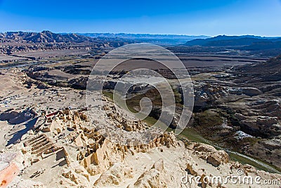 Top level of Guge ruins Stock Photo