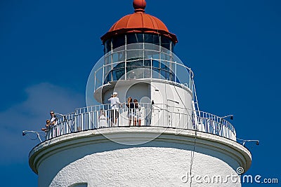 Top of Lighthouse Langer Jan on Ã–land Editorial Stock Photo