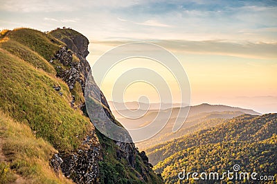 Top of mountain in Monjong, Chiang Mai Stock Photo