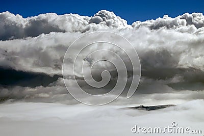 Top of a mountain Stock Photo