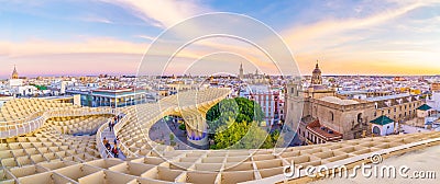 On the top of the mushroom of Seville Stock Photo