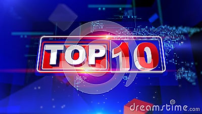 Top 10 news stock footage. Video of light, layout, design - 165193848