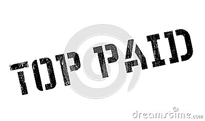 Top Paid rubber stamp Vector Illustration