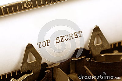 Top Secret Stock Photo
