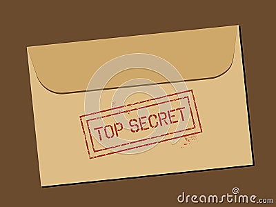 Top secret document Vector Illustration