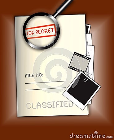 Top Secret File Stock Photo