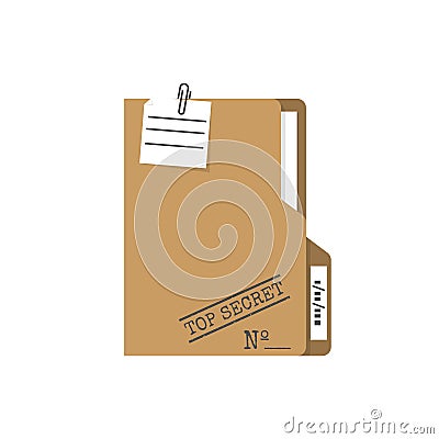 Top Secret folder Vector Illustration